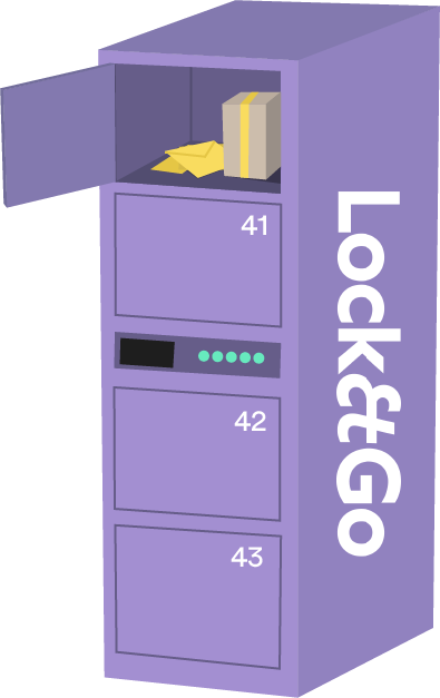 LocketGo-Illustration of a smart locker 